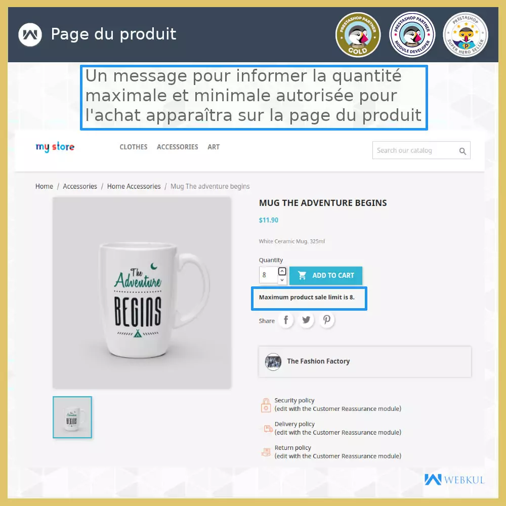 Module Vendre en Multiples de Quantités