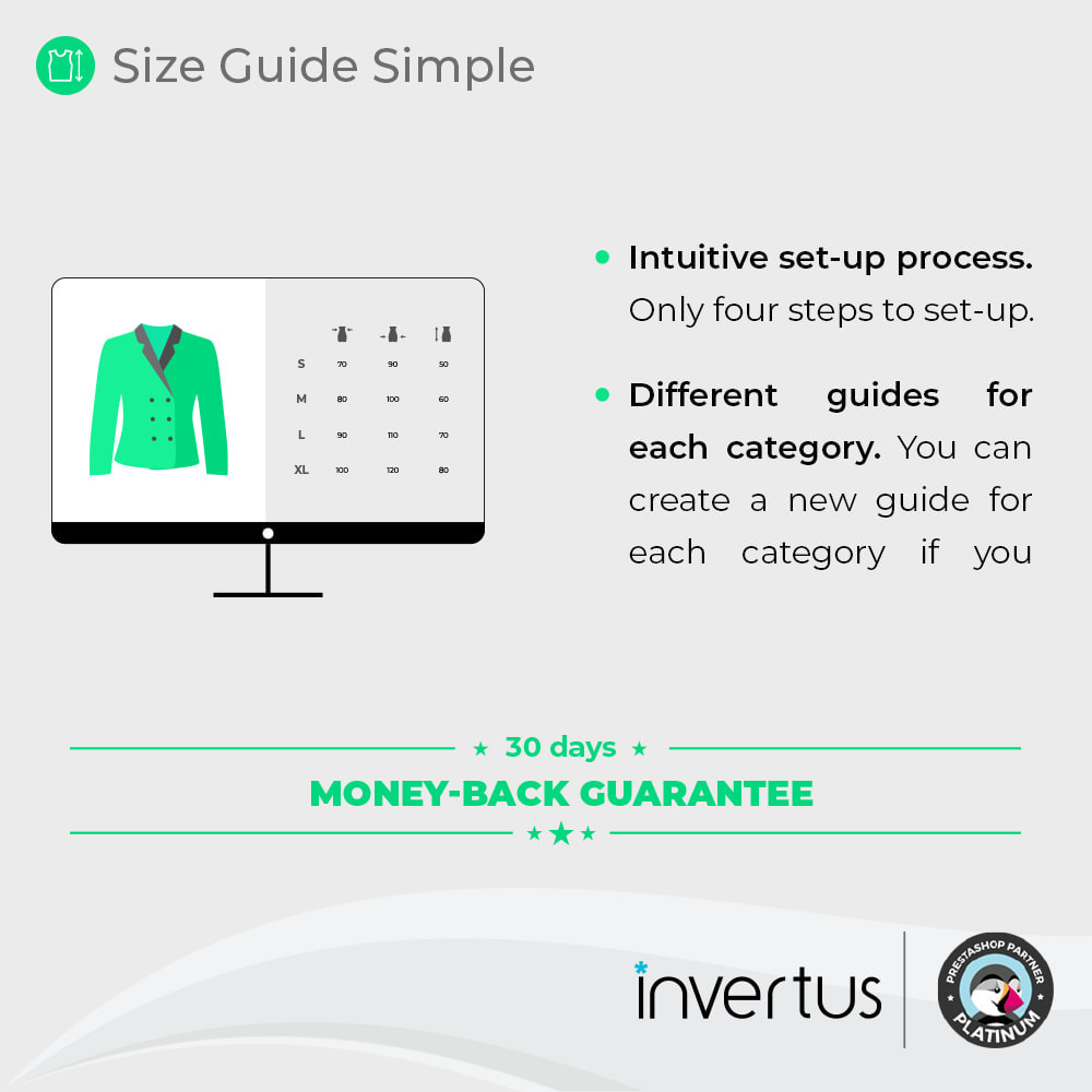 Module Size Guide Simple - Product Size Chart