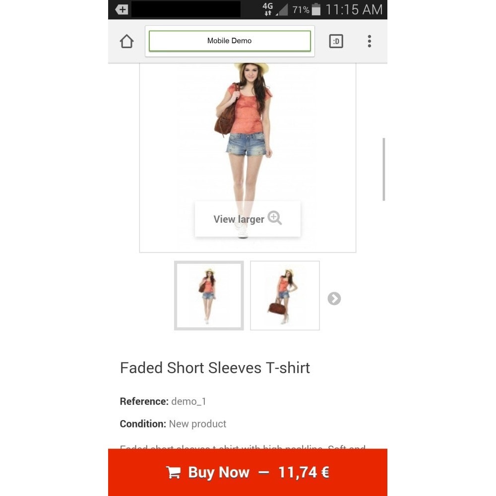 Module Sticky Add to Cart Button on Product Pages for Mobile