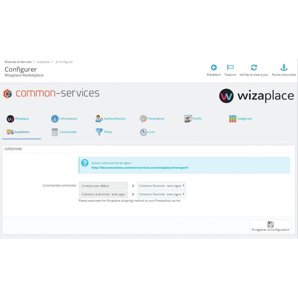 Module Wizaplace marketplaces connector