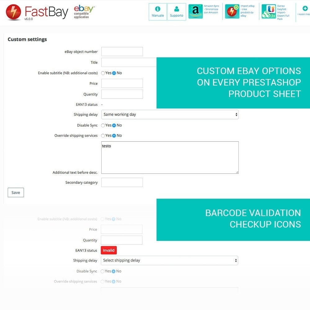 Module FastBay - eBay Marketplace synchronisation