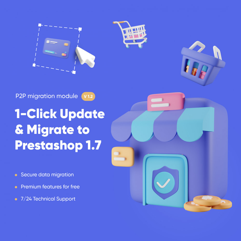 Module 1-Click Upgrade and Migrate Tool to Prestashop 1.7