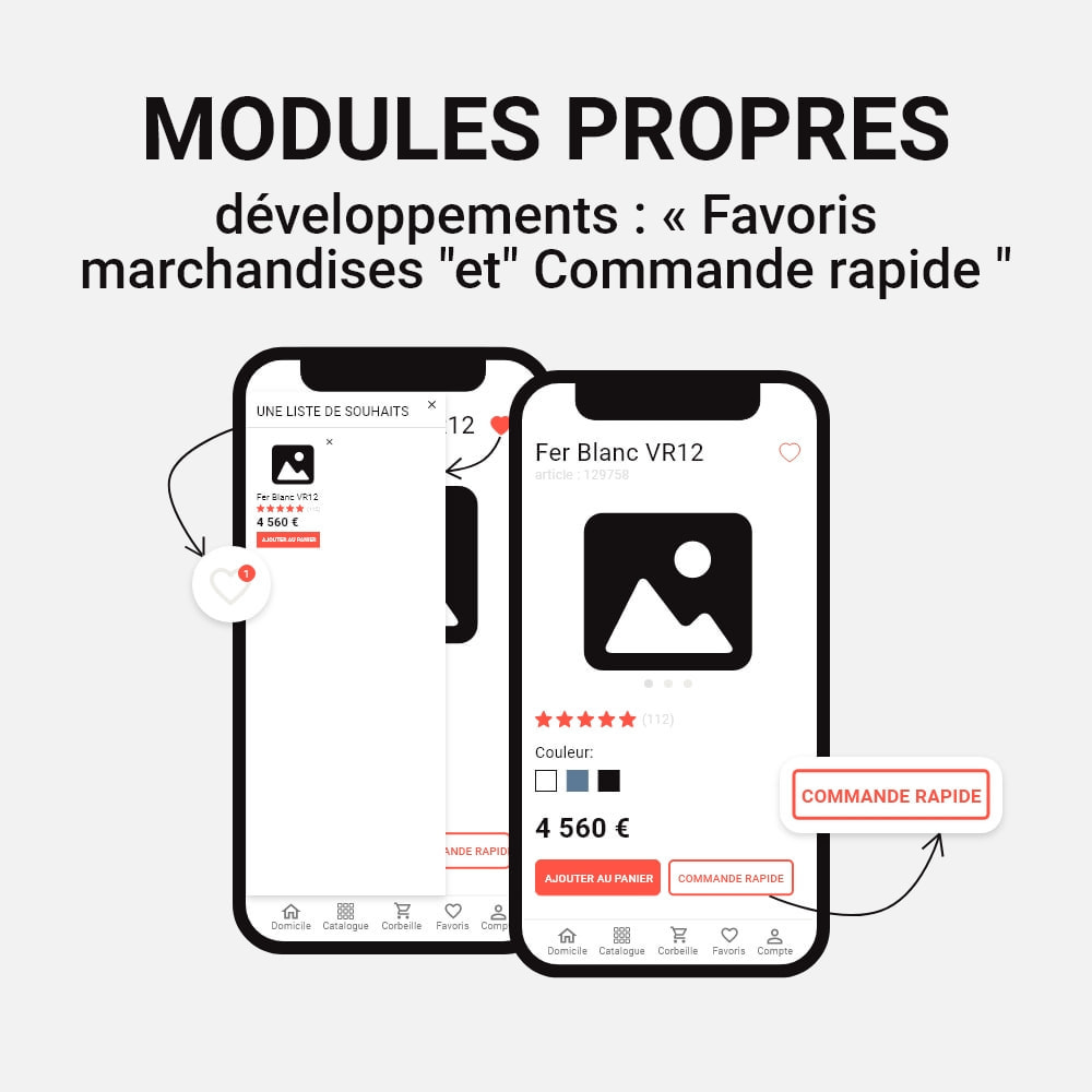 Module Application mobile pour IOS et Android