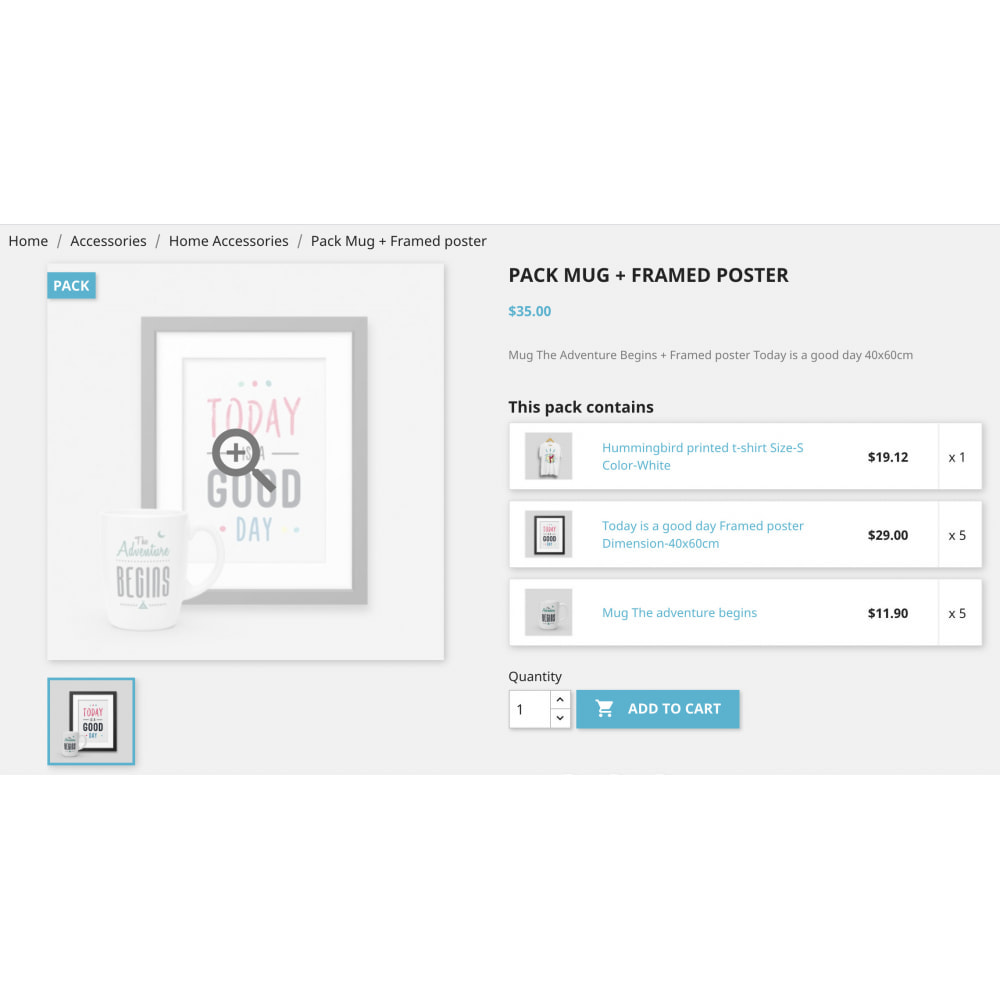 Module Product Bundle Pack|Add multiple products into the cart