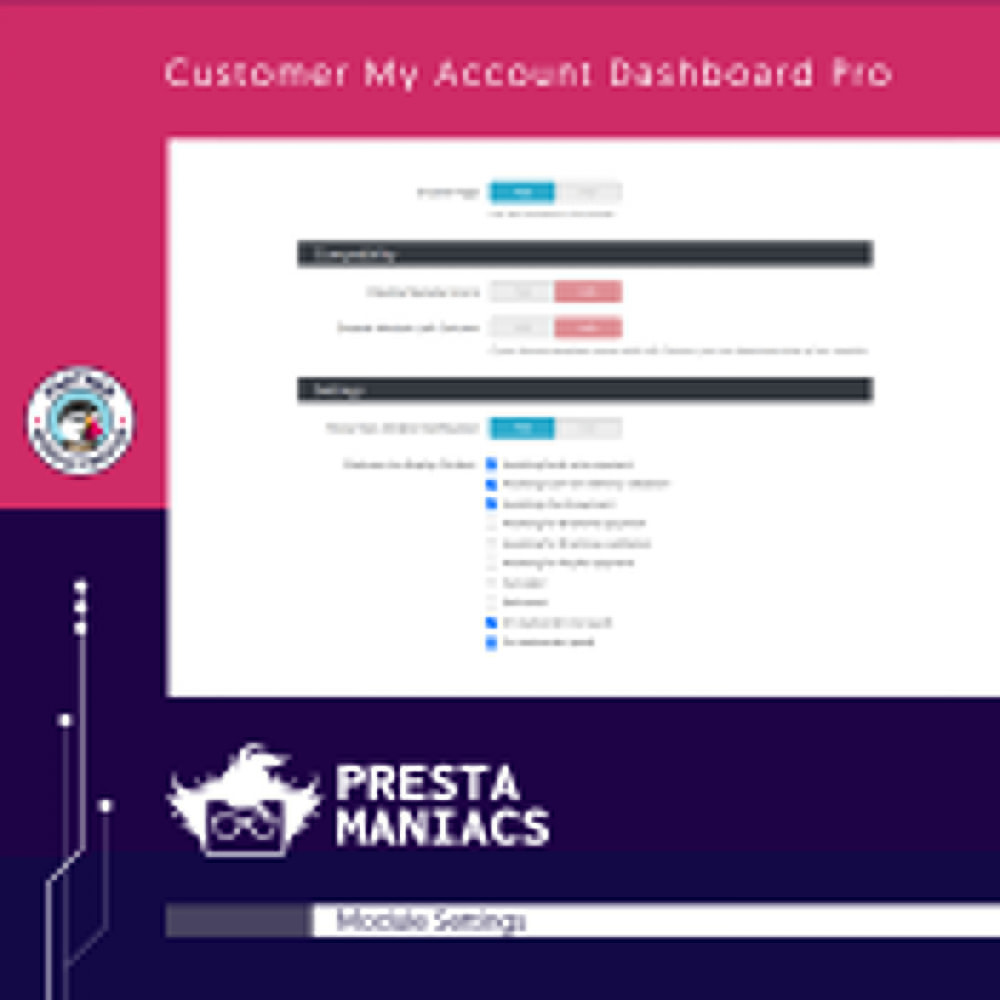 Module Customer My Account Dashboard Pro