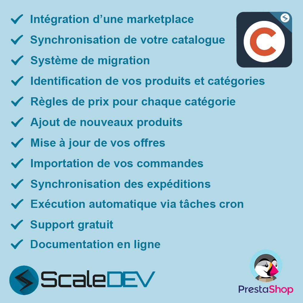 Module Cdiscount - Synchronisation à la marketplace