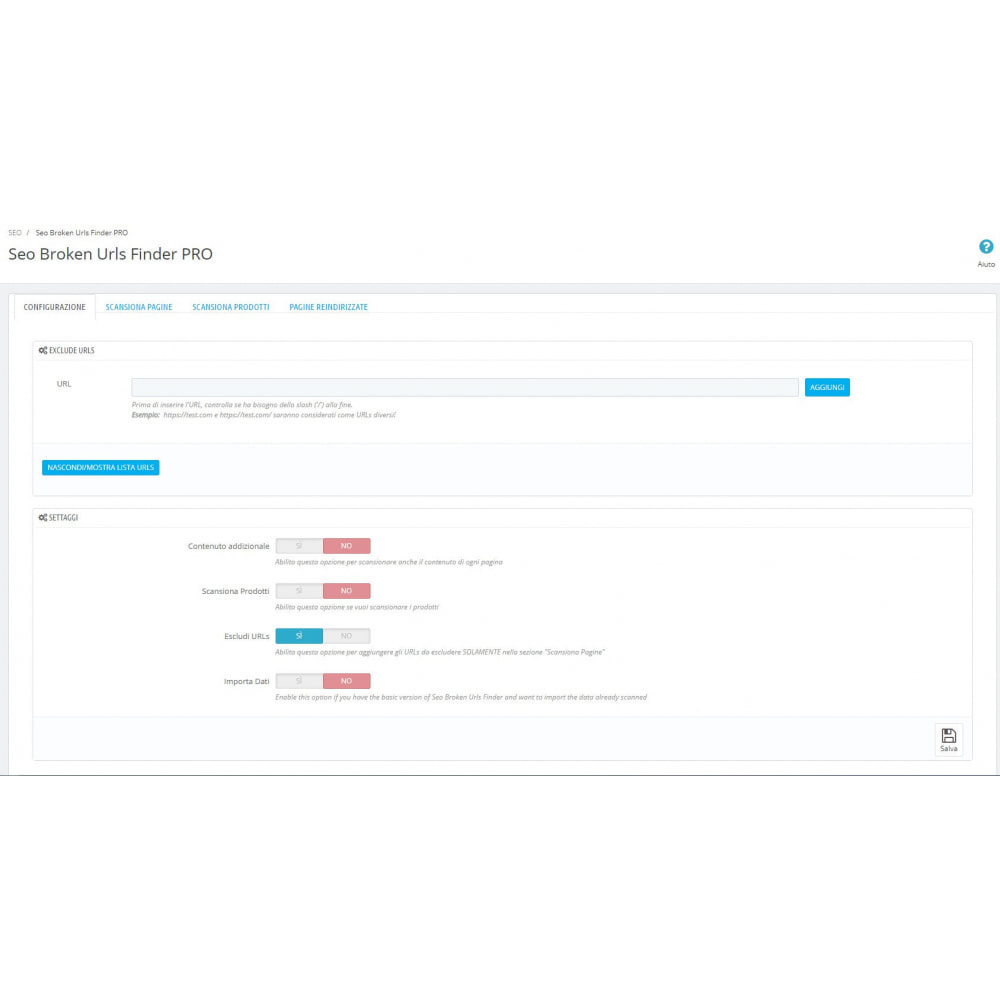 Module SEO broken links 404 and redirection 301 PRO