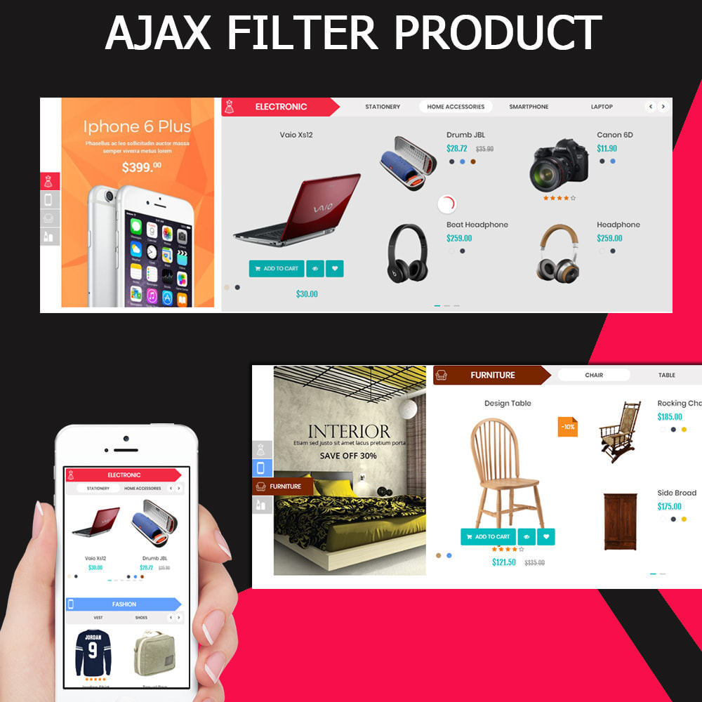 Module Build Product Category By Ajax Filter