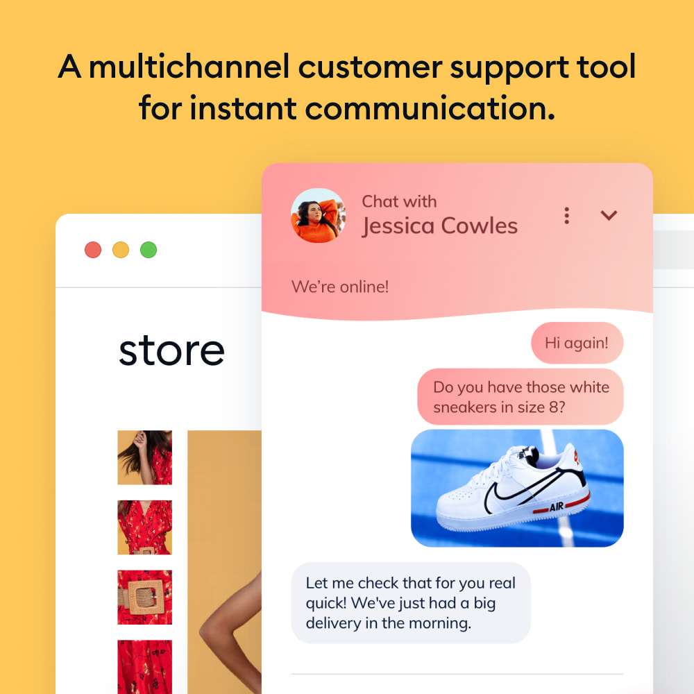 Module Chatbots, Live Chat and Messenger by Tidio