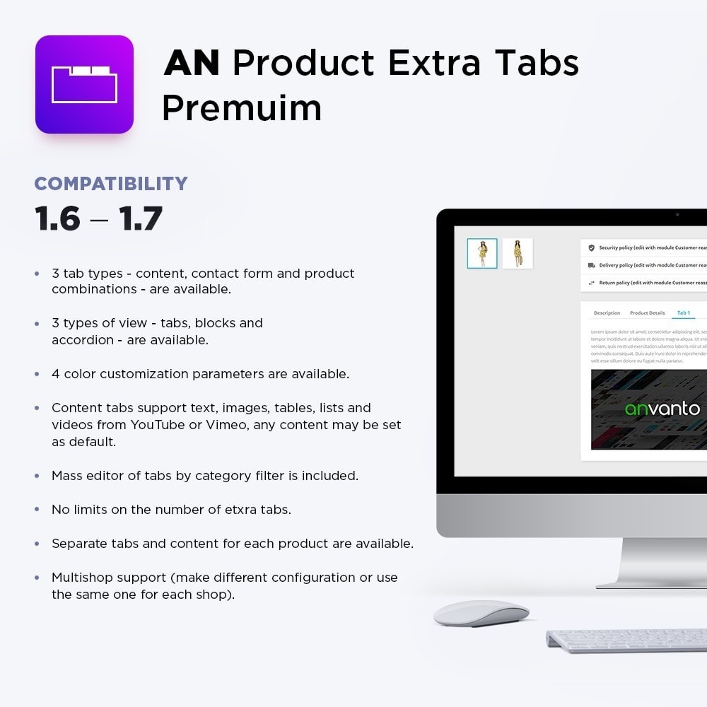 Module Product Extra Tabs Premium