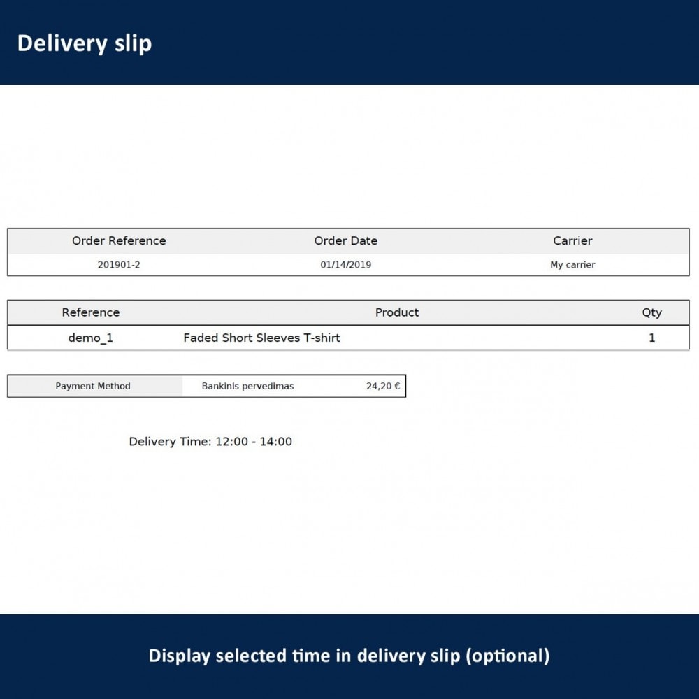 Module Delivery Time and Date