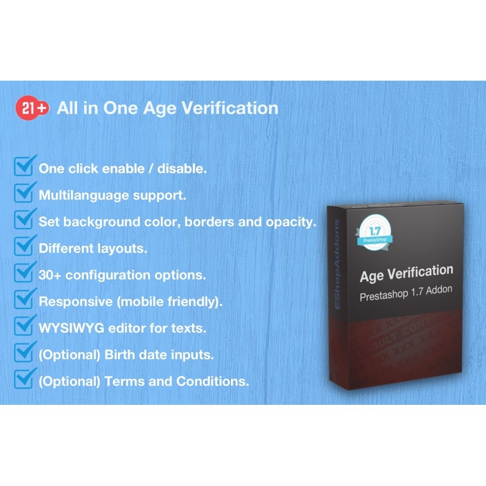 Module All in One Age Verification Popup