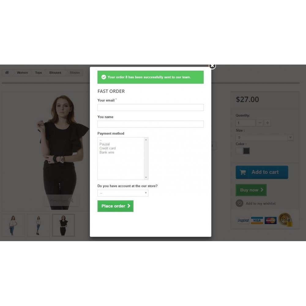 Module One click checkout / Easy and fast checkout