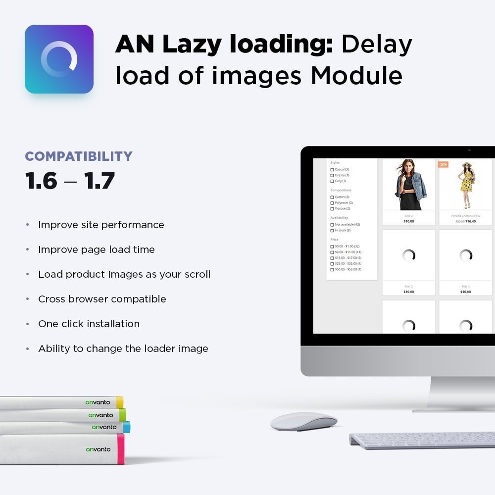 Module AN Lazy loading: Delay load of images