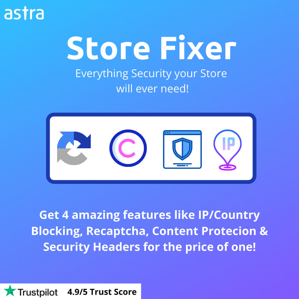 Module Store Fixer - Recaptcha, Block IPs, Content Security