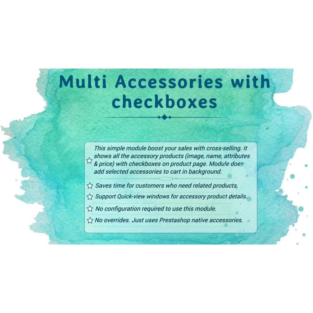 Module Multi Accessories with Checkboxes