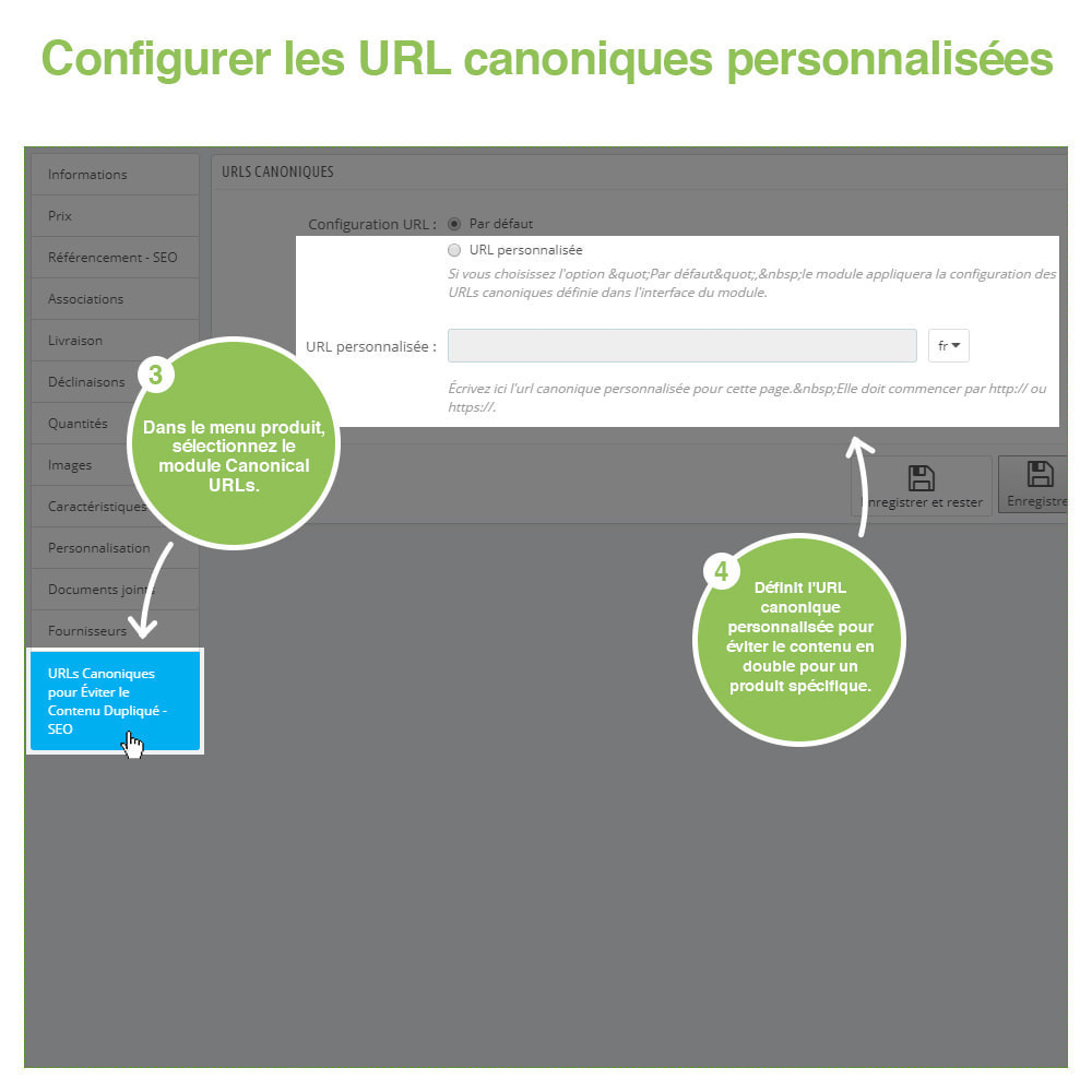 Module URLs Canoniques SEO + Google Hreflang Pro