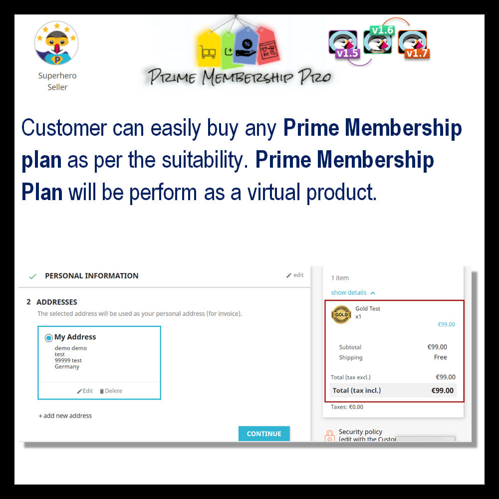 Module Prime Membership Pro