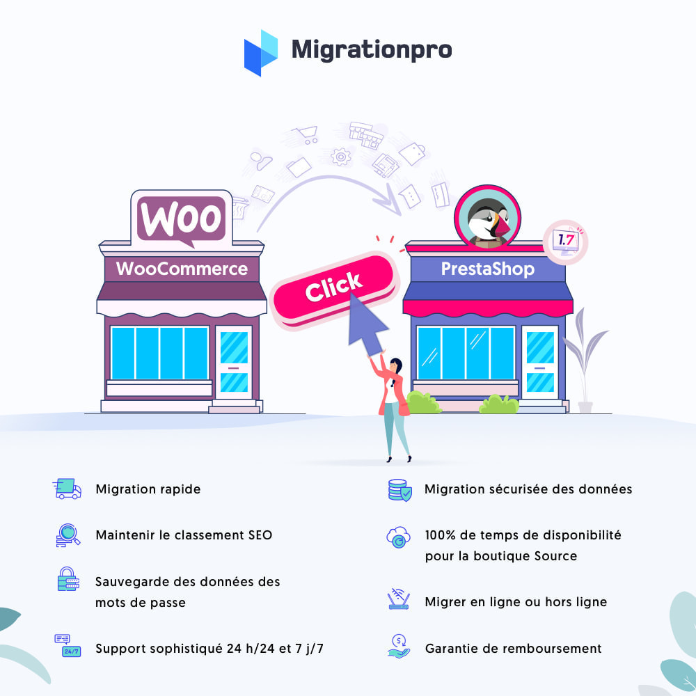 Module Outil de migration WooCommerce vers PrestaShop