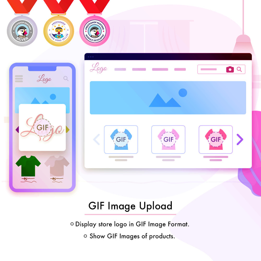 Module Image GIF - Ajouter GIF pour Produits et Logo Magasin