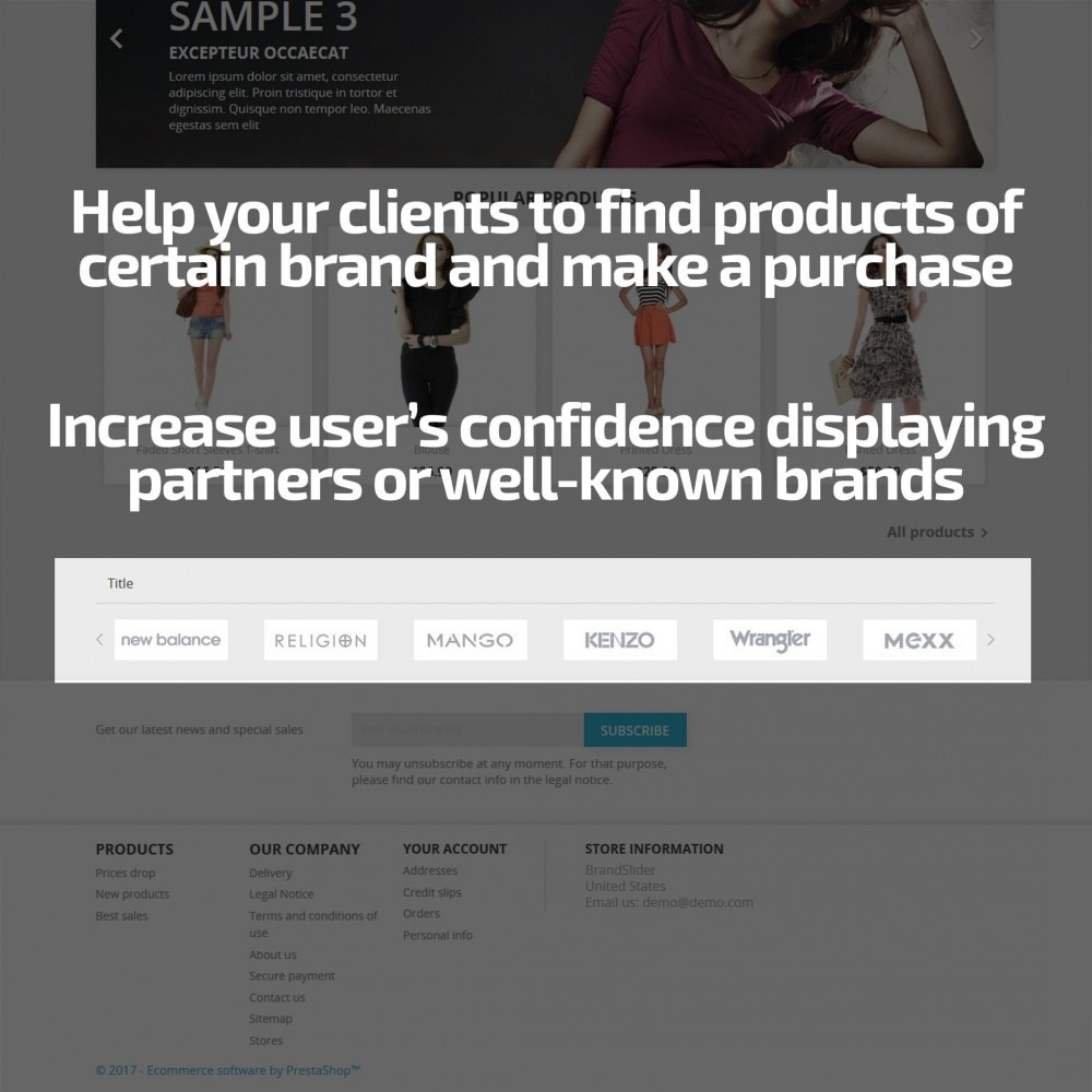 Module AN Brand Slider: partners, manufacturers logo carousel