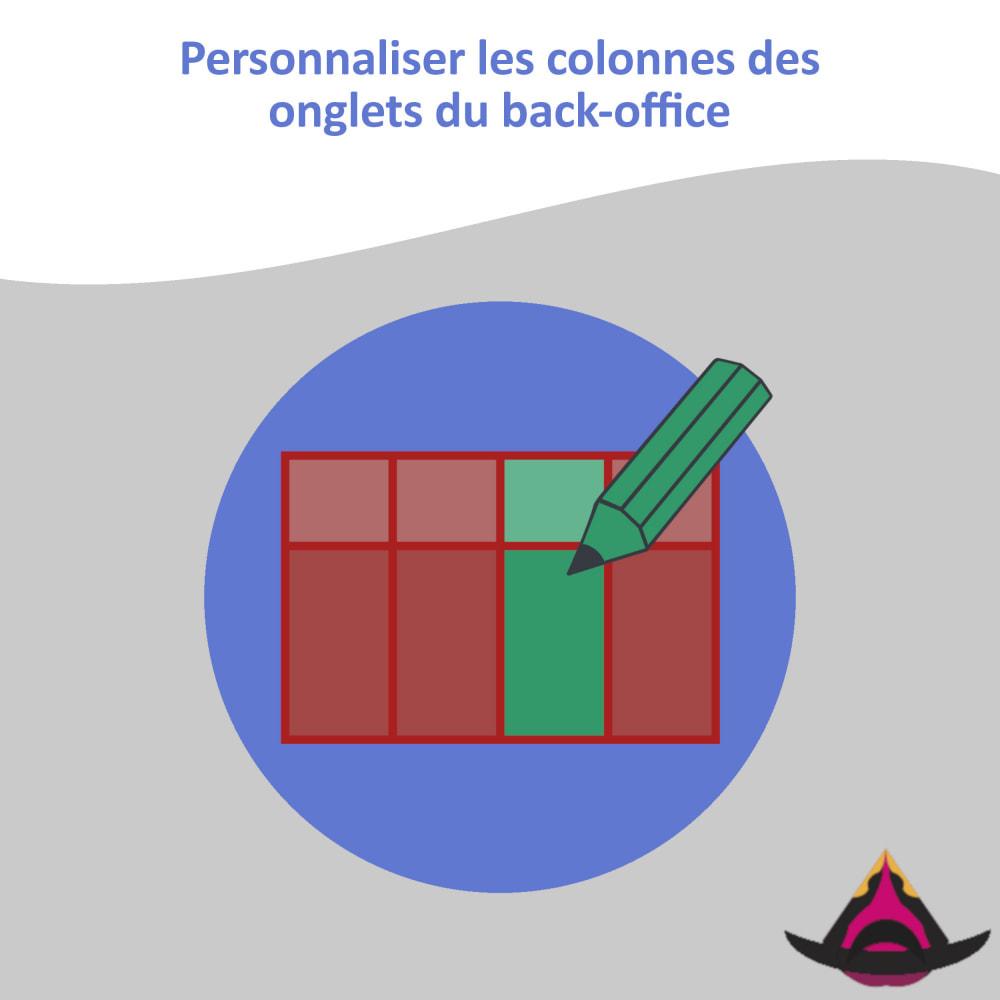 Module Personnaliser les colonnes des listes back-office