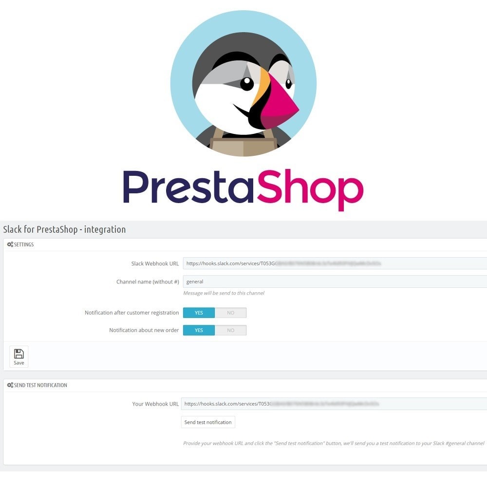 Module Slack for PrestaShop Integration
