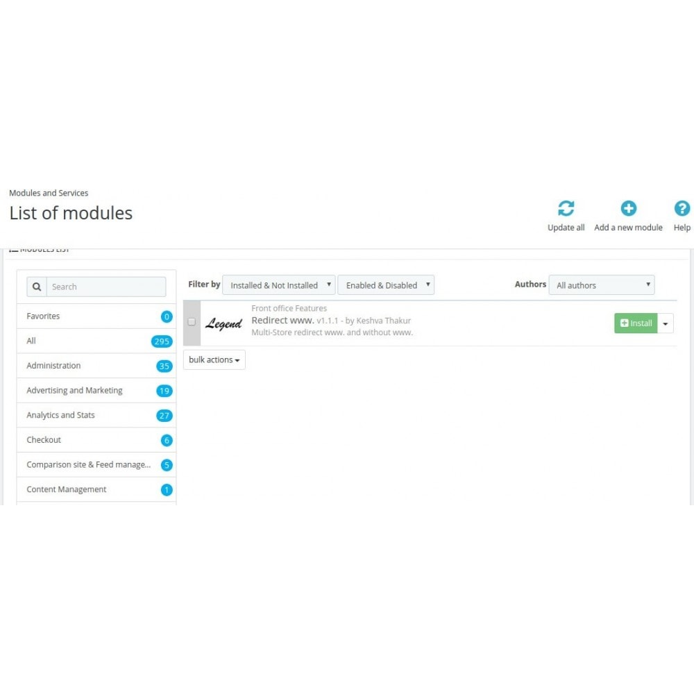 Module Redirect Non-www to www URLs - both ( SEO )