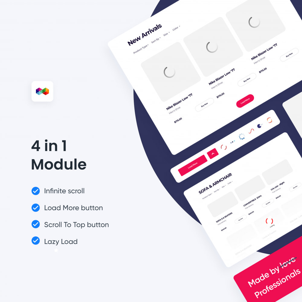 Module Infinite Scroll | Load More Product | Lazy Load 4 in 1