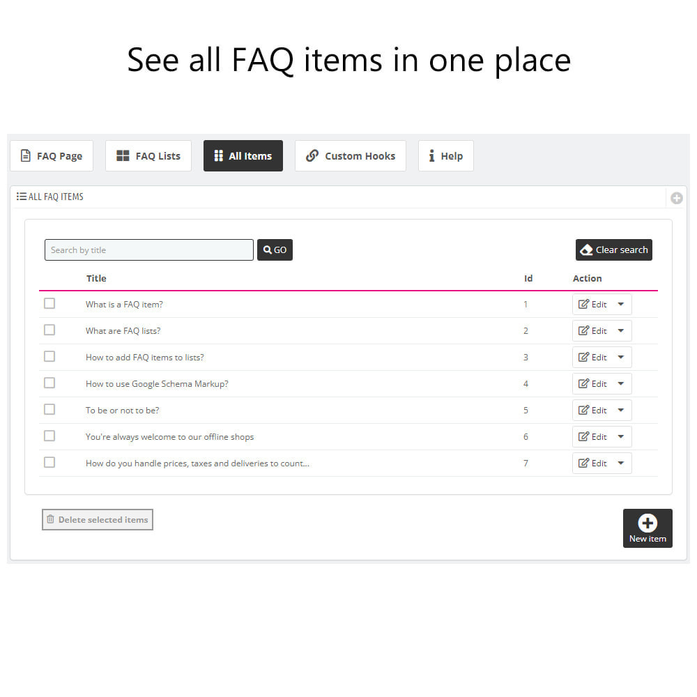 Module Google-Friendly FAQ Pages and Lists With Schema Markup