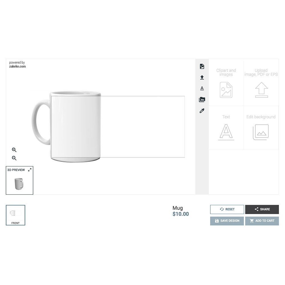 Module Personnalisation de Produit: Zakeke Product Customizer