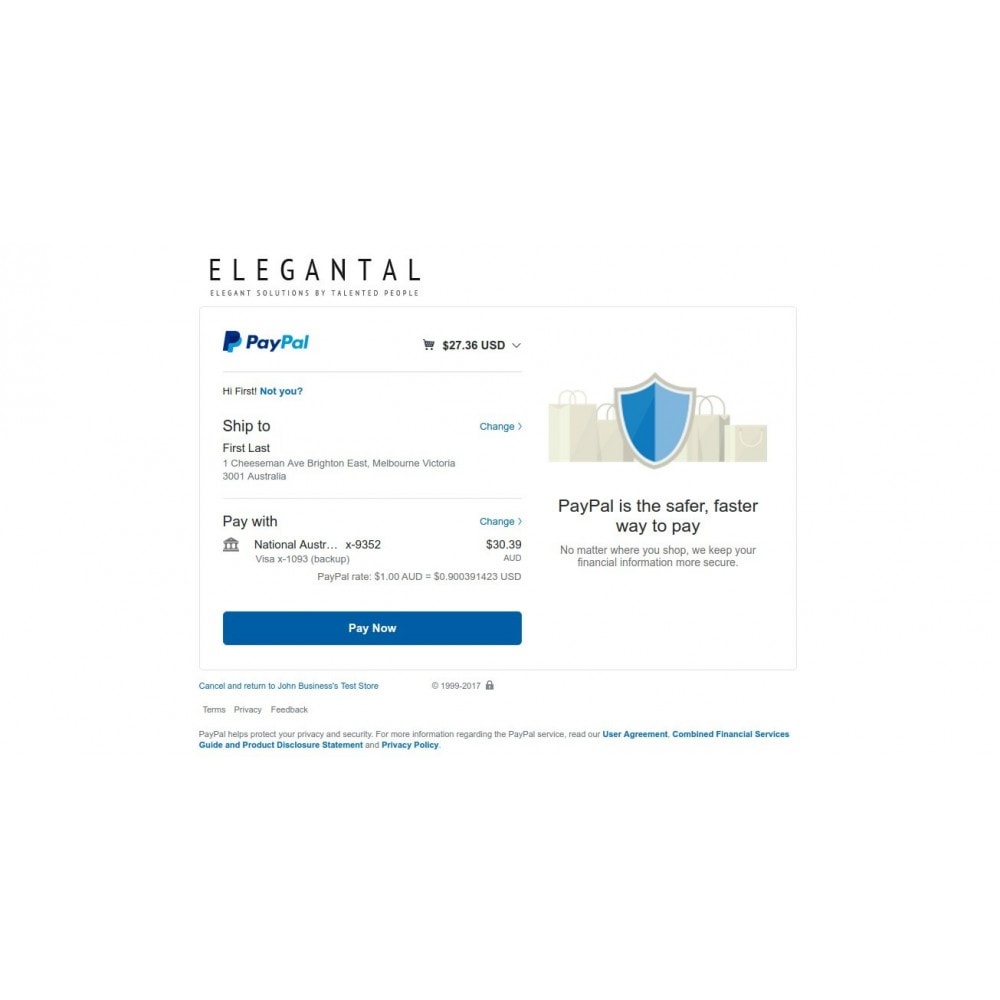 Module PayPal Payments Standard
