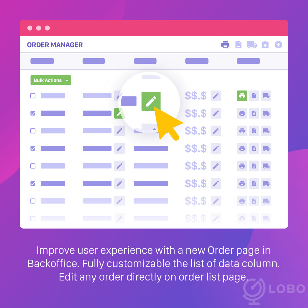 Module Order Tools: Order Edit, Order Export, Order Quick View