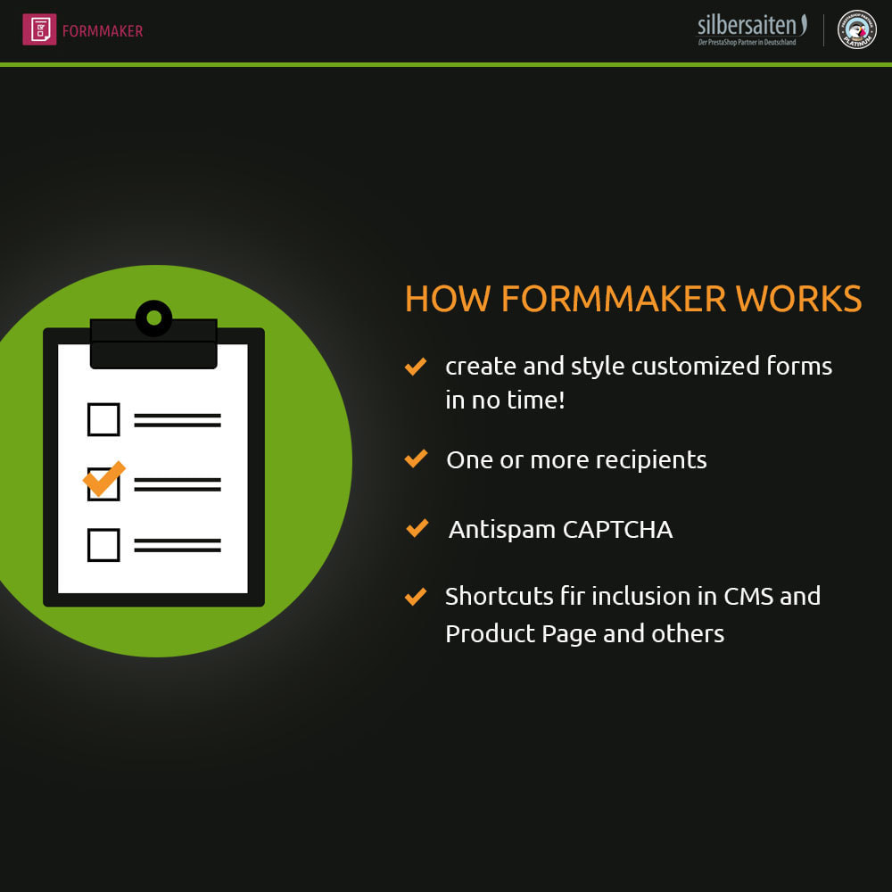 Module Form Maker - formulaires de contact personnalisables