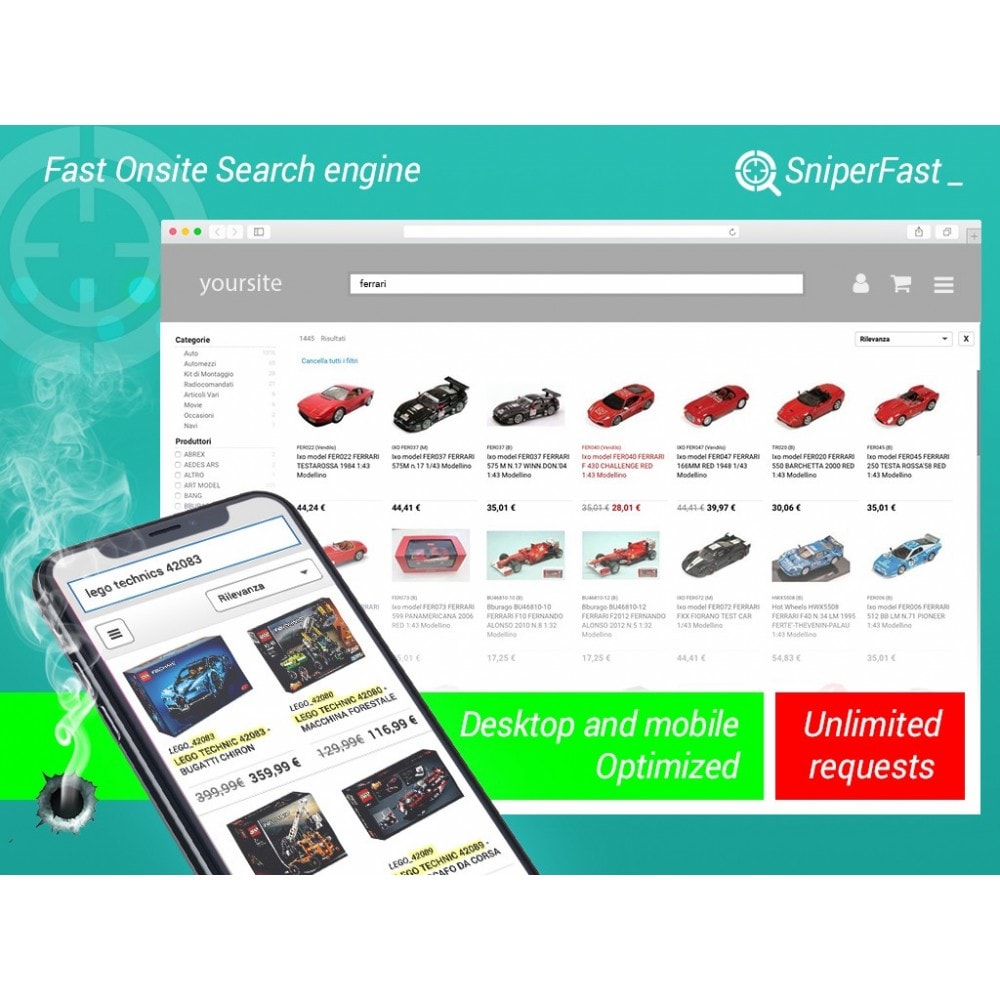 Module Fast and instant search for ecommerce - SniperFast