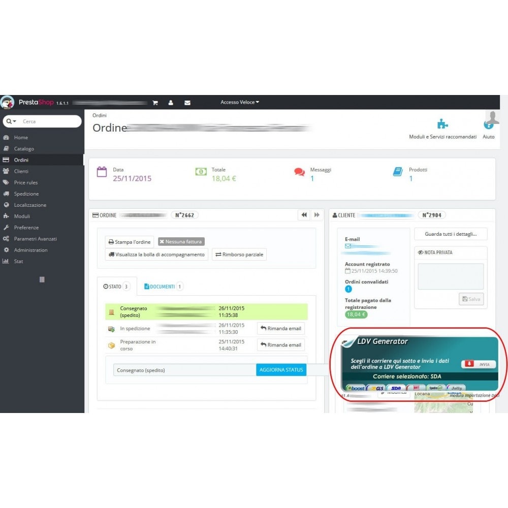 Module LDV Generator - shipping documents in 1 click