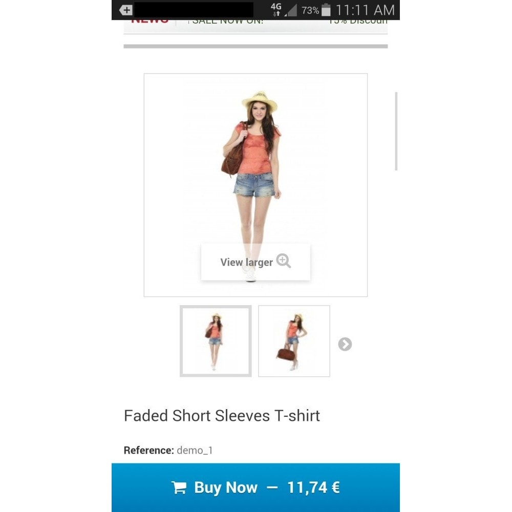 Module Sticky Add to Cart Button on Product Pages for Mobile