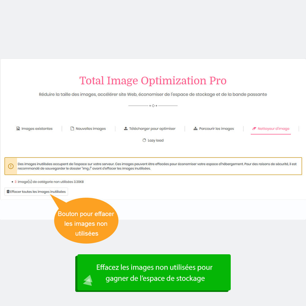 Module Image Optimization Pro - Compression sans perte