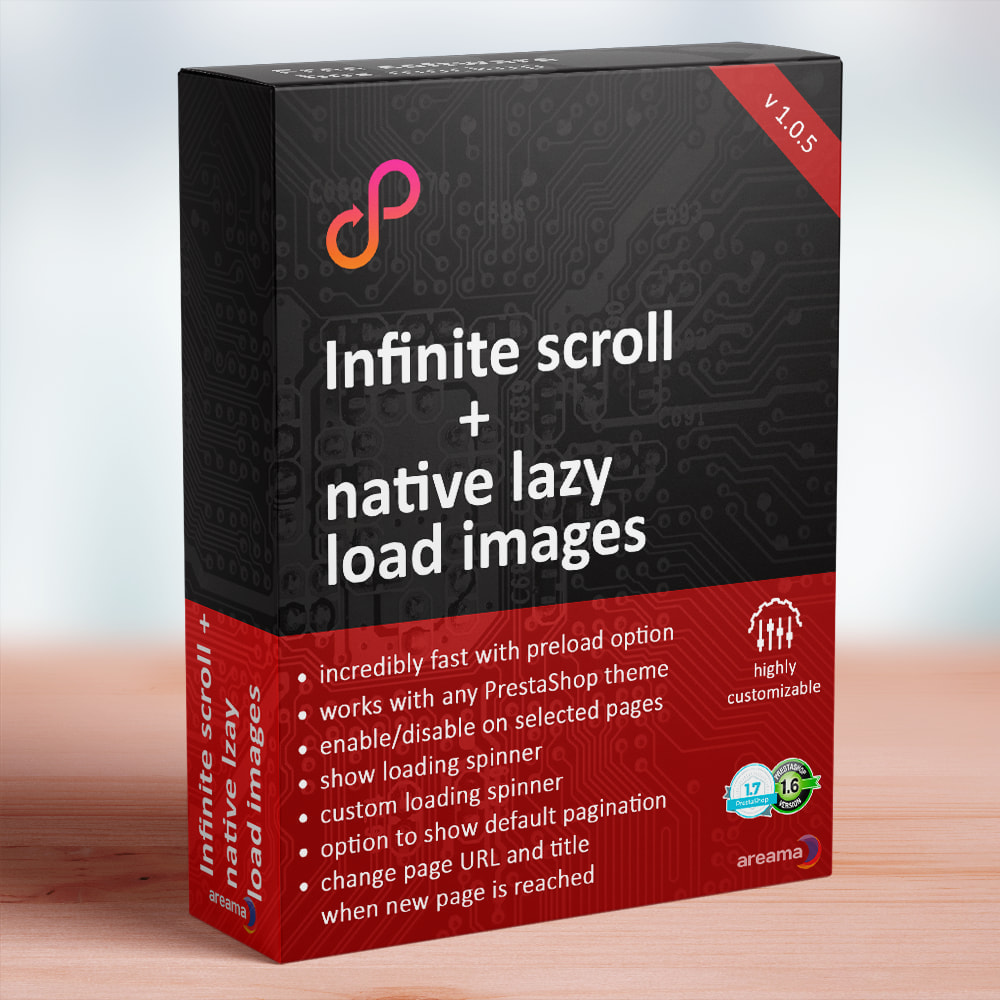 Module Infinite scroll + native lazy load images PRO