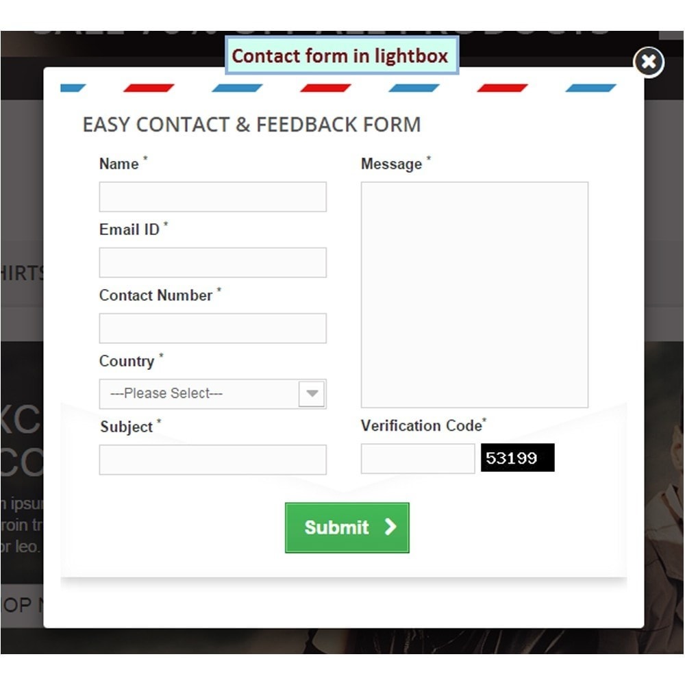 Module Easy Contact & Feedback Form - AJAX based Forms