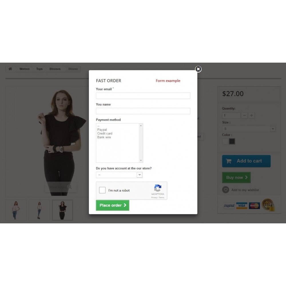 Module One click checkout / Easy and fast checkout