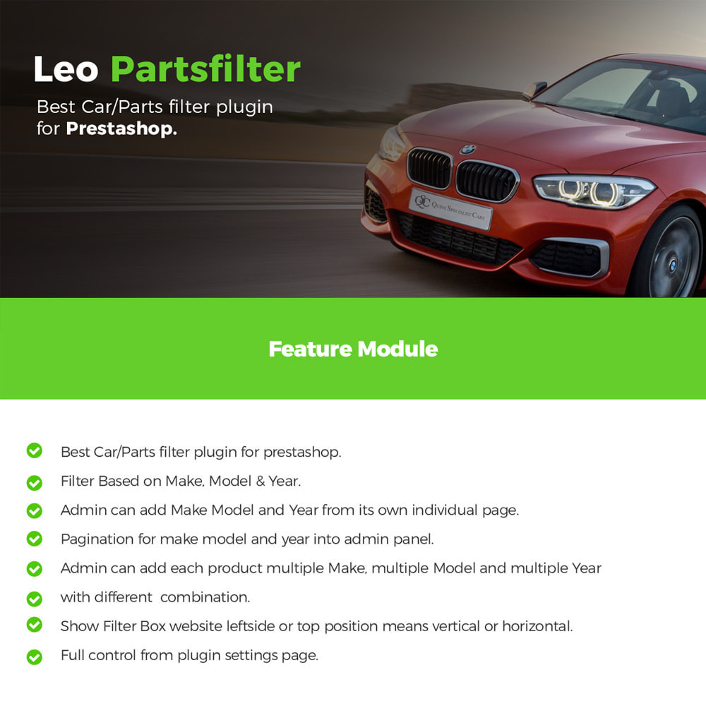 Module Leo Parts Filter for Car/Parts Filter Plugin