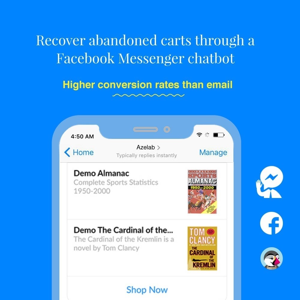 Module Abandoned Cart Reminder & Messenger Chat Bot