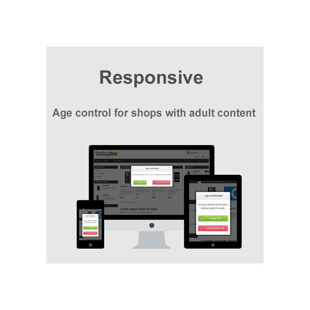 Module PopUp - Age control - Adult content