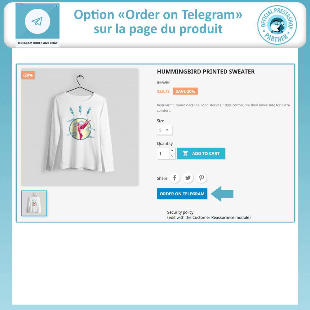 Module Telegram Order and Telegram Chat