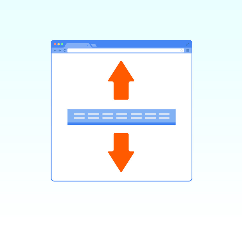 Module Menu horizontal fixe (flottant)