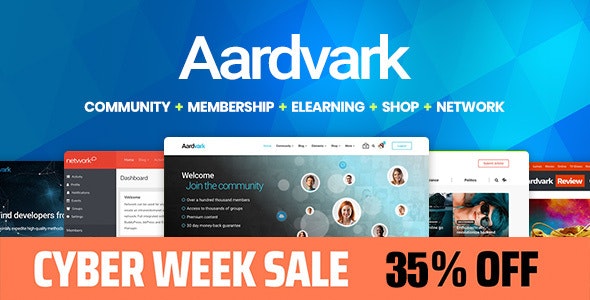 Aardvark - Community, Membership, BuddyPress Theme