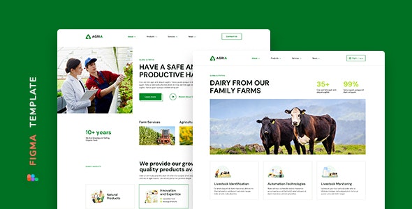 Agria – Agriculture Template for Figma