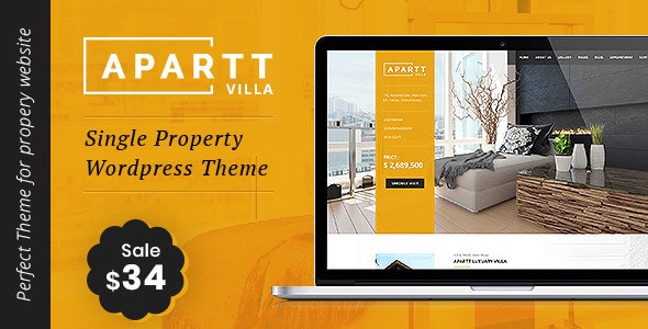 APARTT VILLA - Single Property Real Estate WordPress Theme