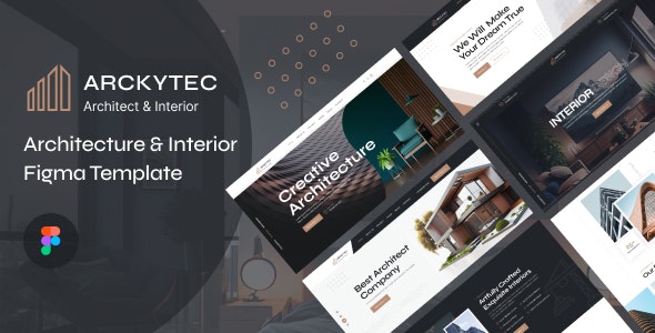 Arckytec – Architecture &amp; Interior Design Figma Template